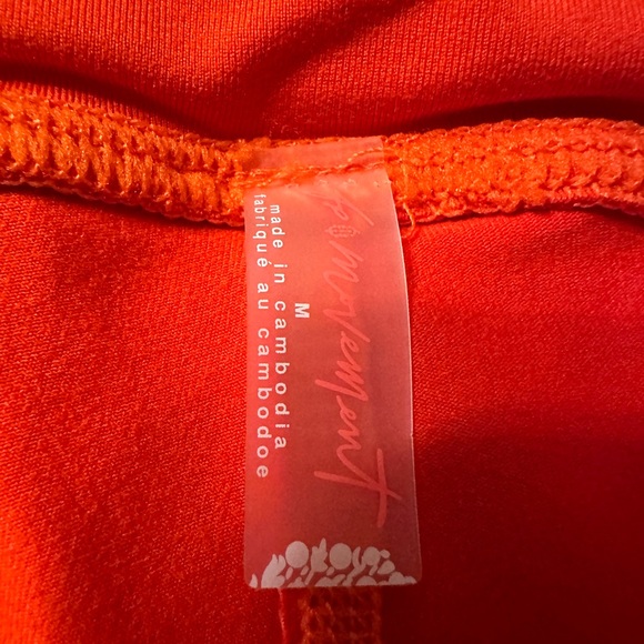 Free People Movement Sock It To Me Bright Orange Leggings - NWT - Size M - Picture 10 of 16